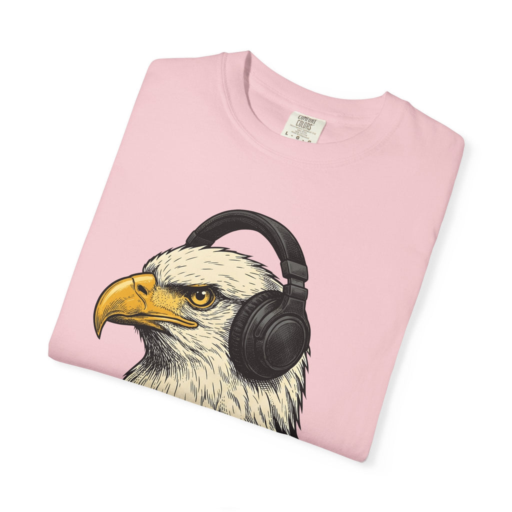 Eagle Headphones Shirt Animals Music Unisex Gift Hand Drawn product image 11