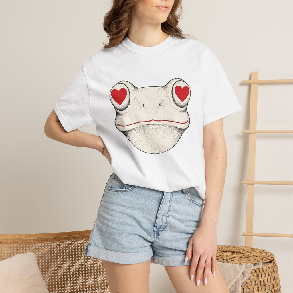 Frog Head Shirt St. Valentine's Day Wildlife Gift Women product image 6