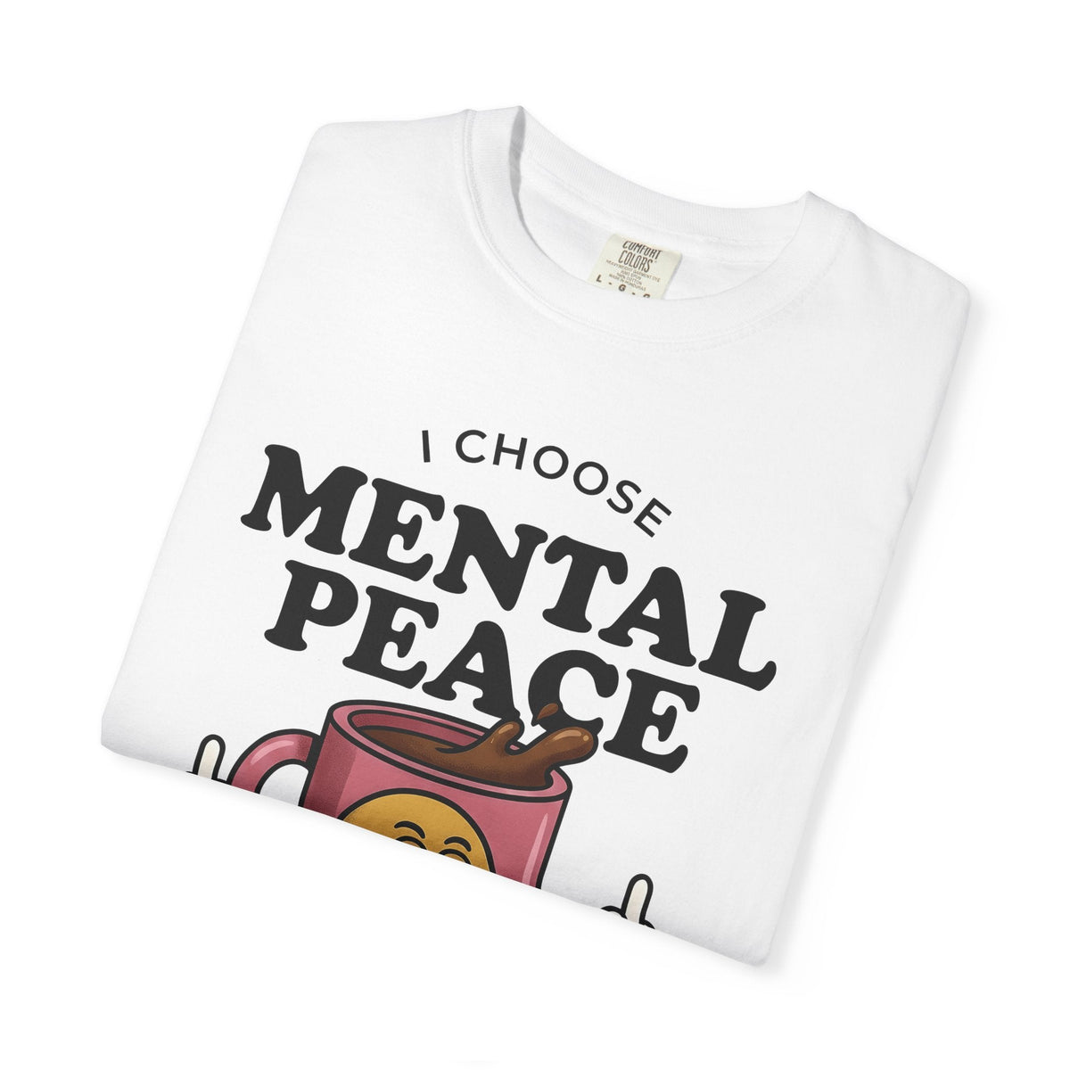 Hot Coffee Character Shirt Coffee Gag Unisex Gift Line Art Tee Coffee T-Shirt