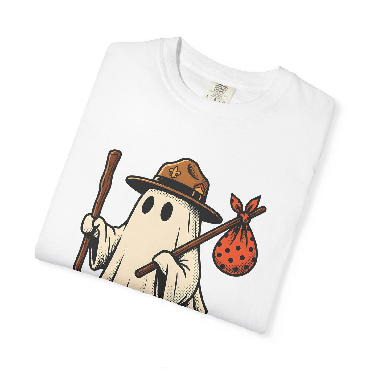 Ghost Camper Shirt Funny Halloween Unisex Gift Cartoon Tee product image 5