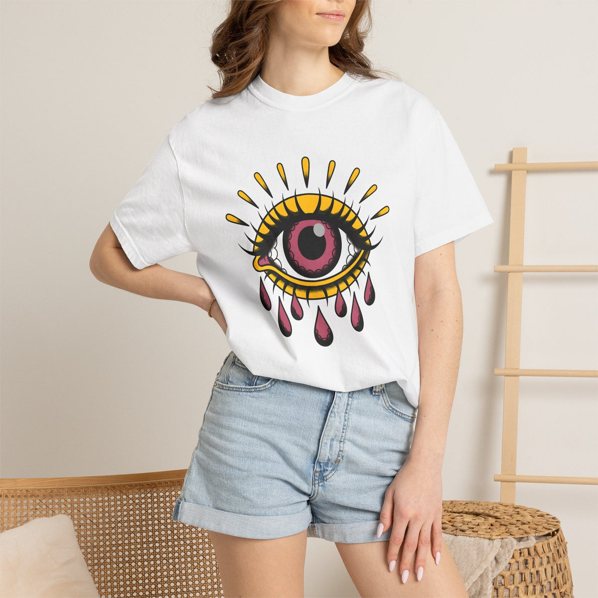 Crying Eye Shirt Cute Dream Unisex Gift Graphic Tee Weeping product image 6