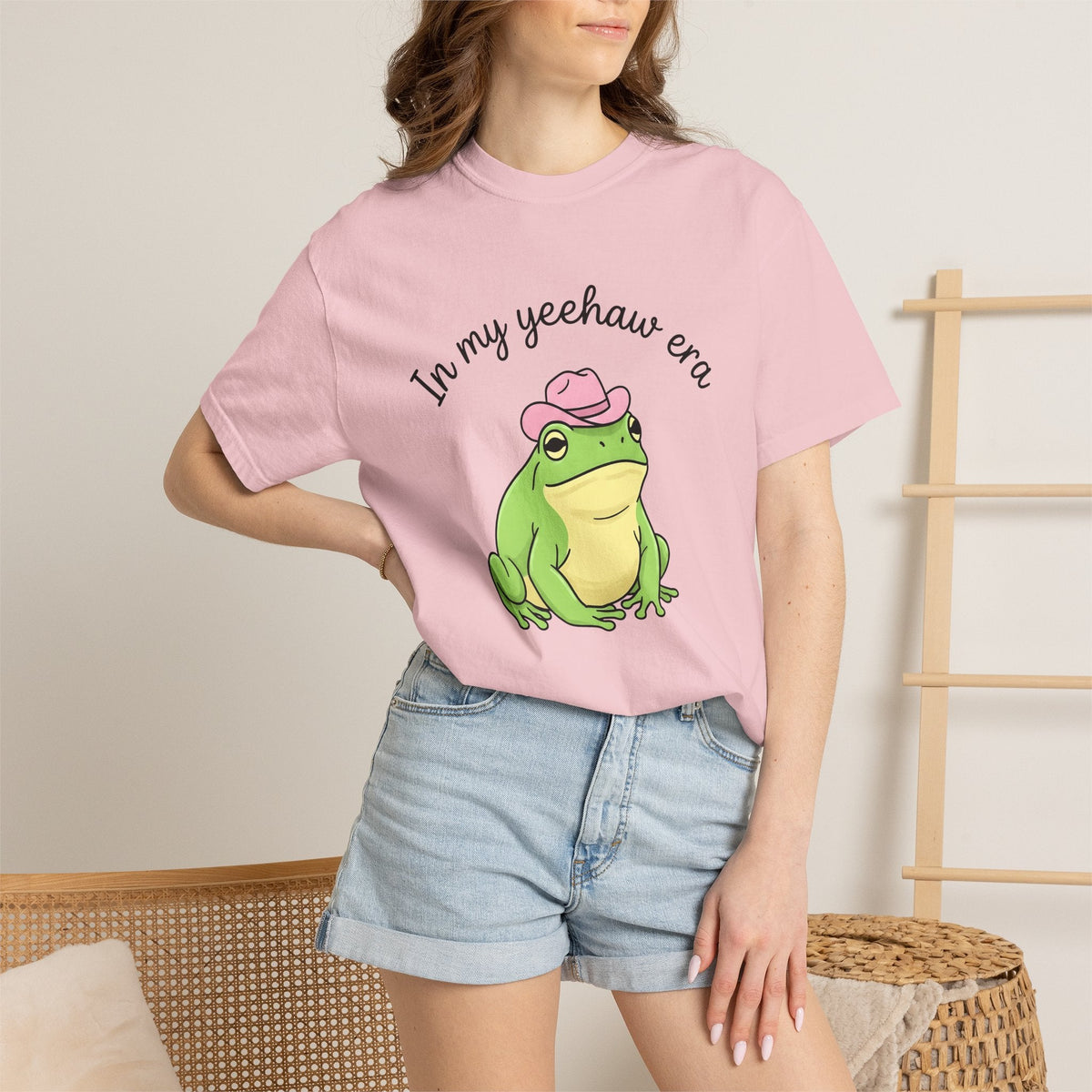 Frog Cowboy Hat Shirt Funny Wildlife Unisex Gift Caricature Tee Toad T-Shirt