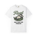 Bear Swim Ring Shirt Funny Pets Unisex Gift Line Art Tee Inflatable Ring T-Shirt