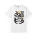 Cat Helmet Shirt Animal Unisex Gift Hand Drawn Tee Kitty product image 1