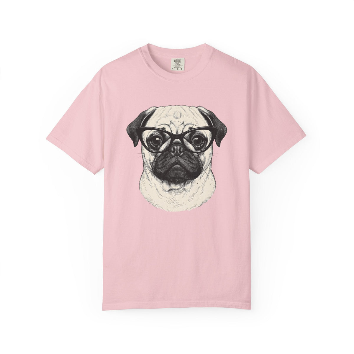 Pug Canine Shirt Dog Wildlife Unisex Gift Line Art Tee product image 3