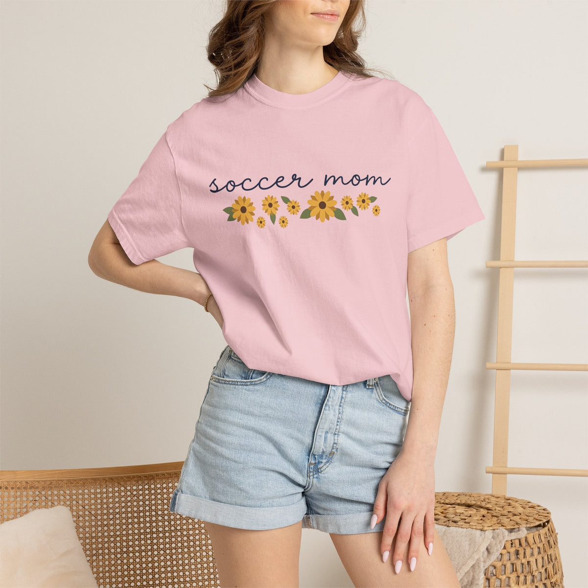 Sunflower Design Shirt Soccer Mom Fitness Gift for Women product image 12