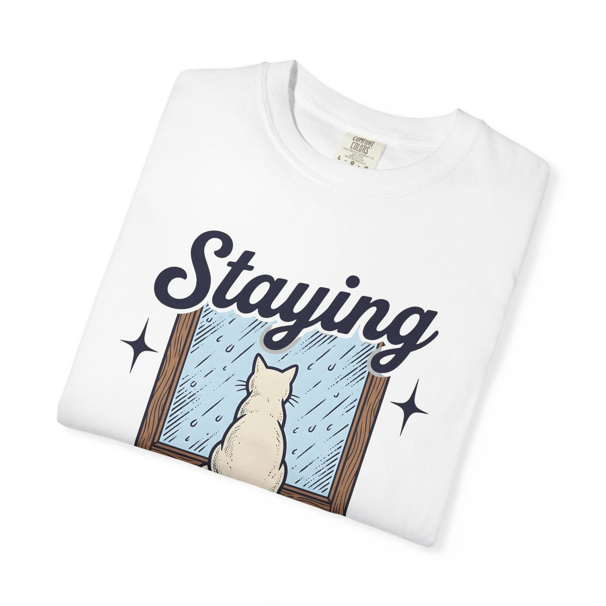 Cat Window Shirt Decor Gift Women Sketch Tee Perch T-Shirt product image 5