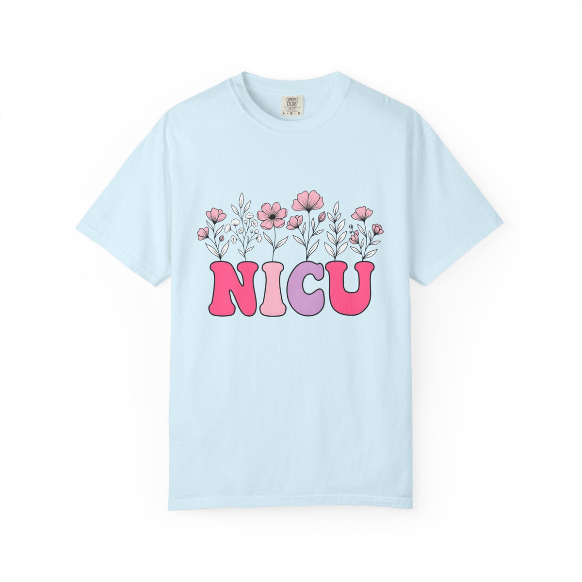 Floral Letters Shirt NICU Nurse Healthcare Gift Women product image 2