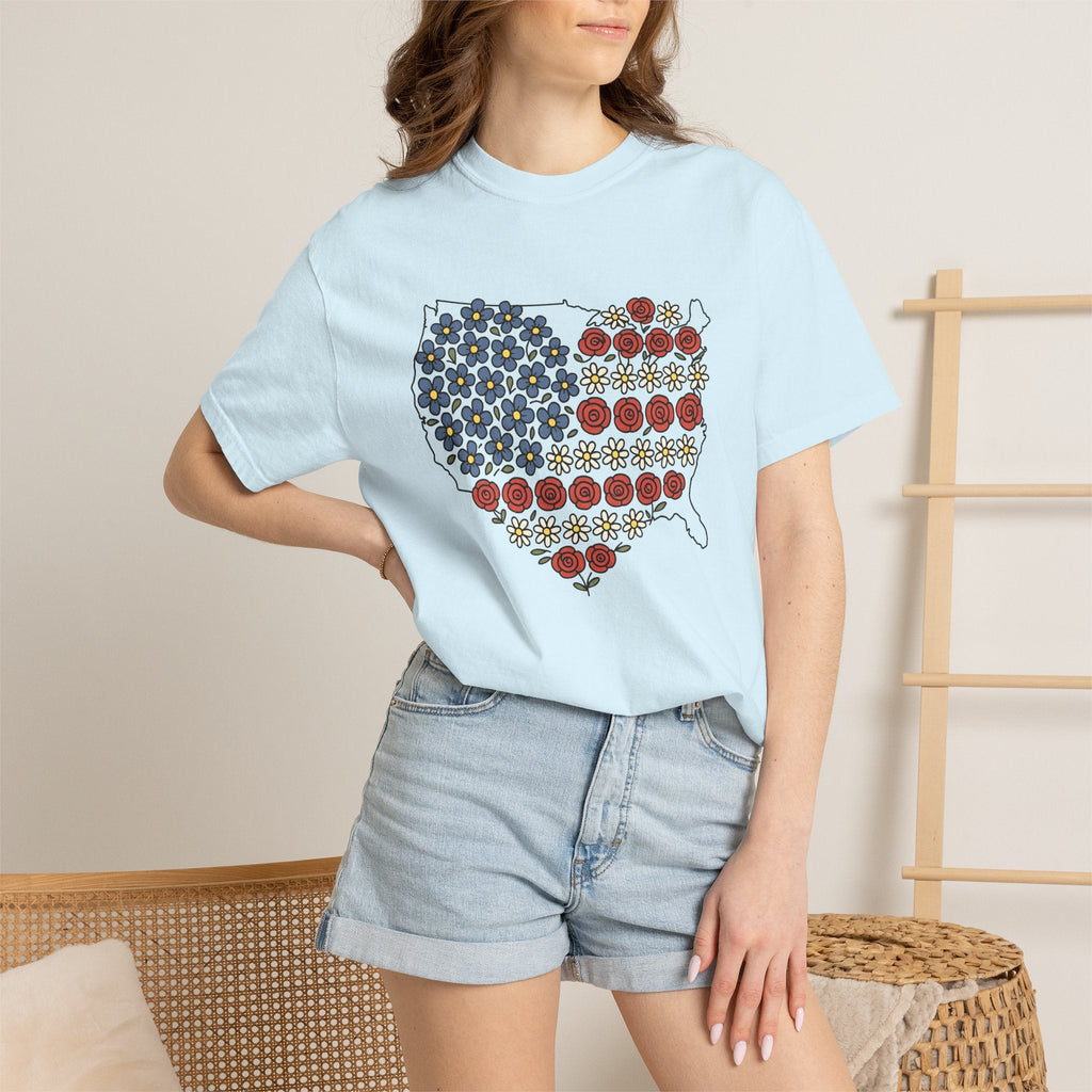 United States Floral Shirt 4th Of July Freedom Unisex Gift product image 9