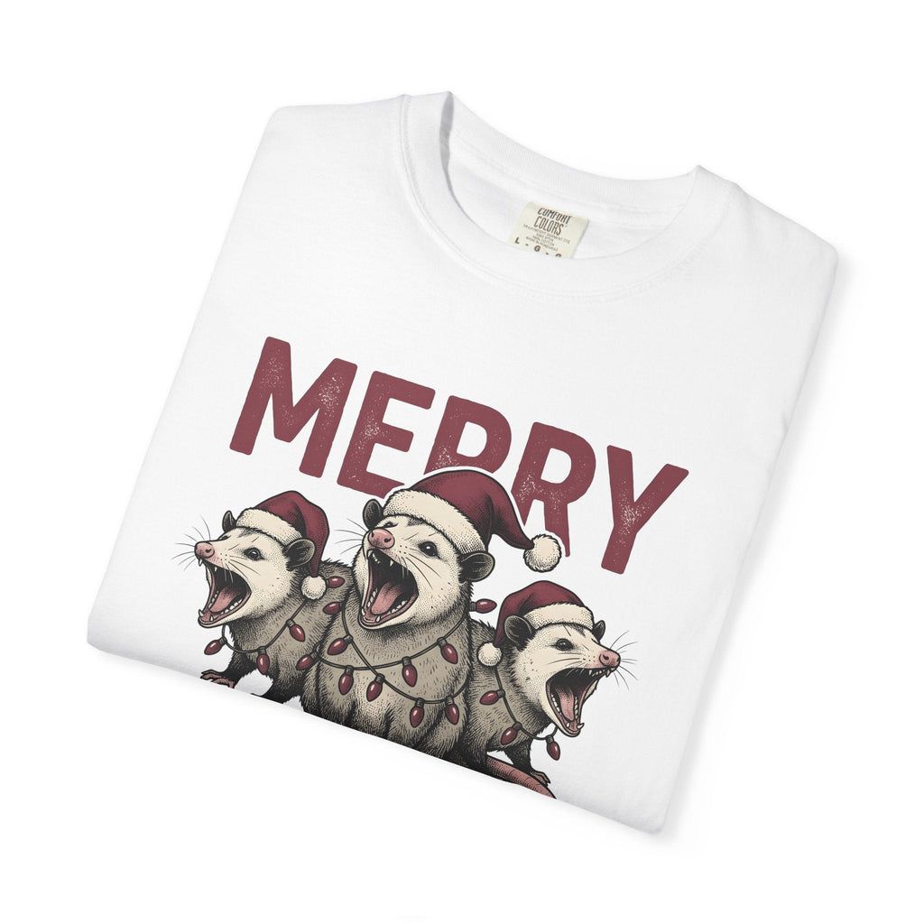 Possum Santa Hats Shirt Christmas Nature Unisex Gift Sketch product image 5