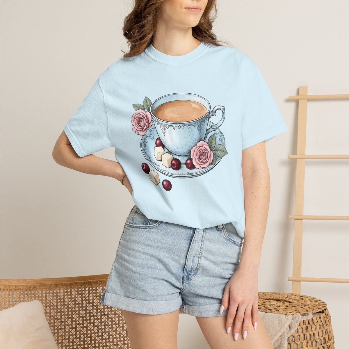 Coffee Mug Shirt Coffee Bouquet Unisex Gift Retro Tee Mug T-Shirt Coffee Fan