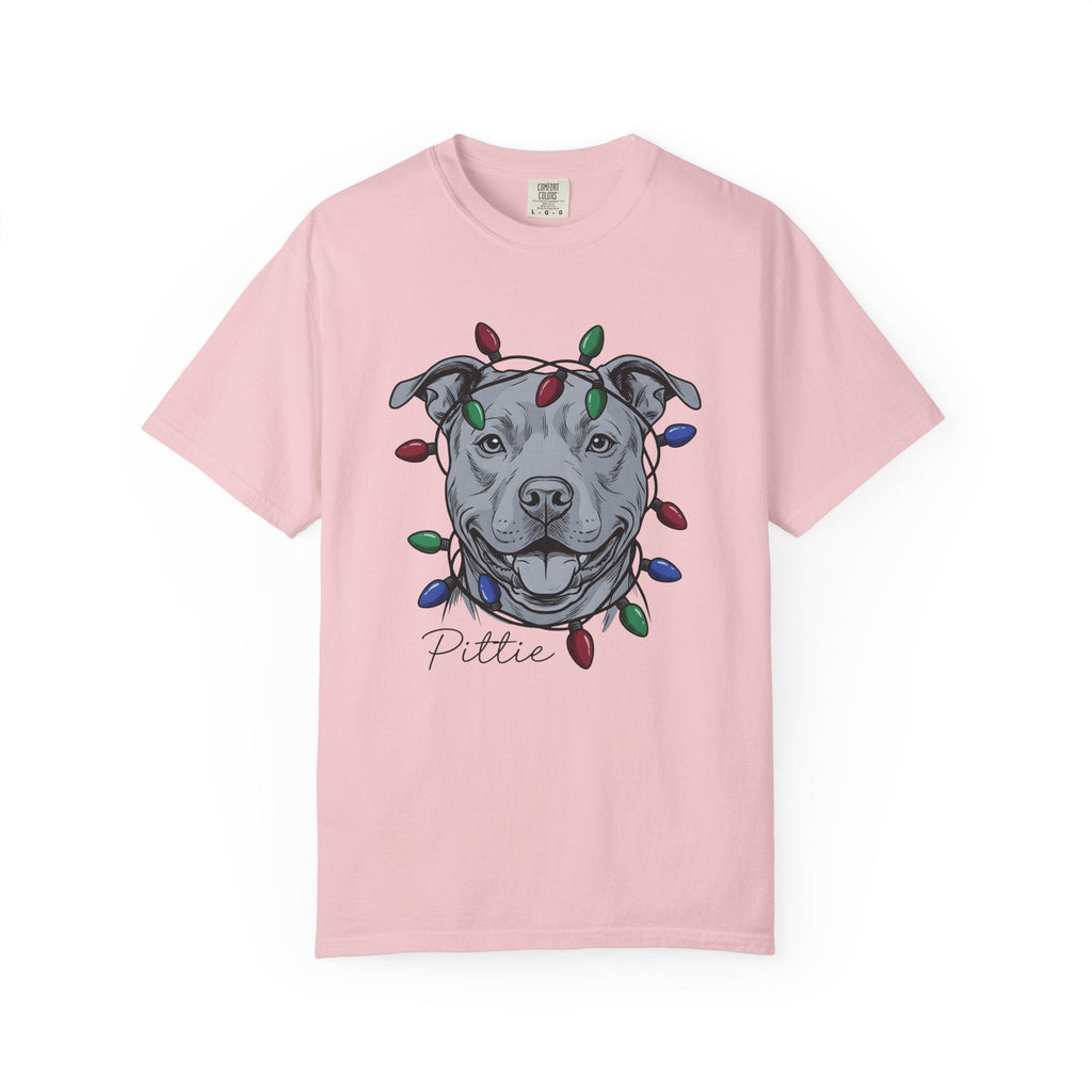Pitbull Canine Shirt Dog Winter Unisex Gift Line Art Tee product image 3