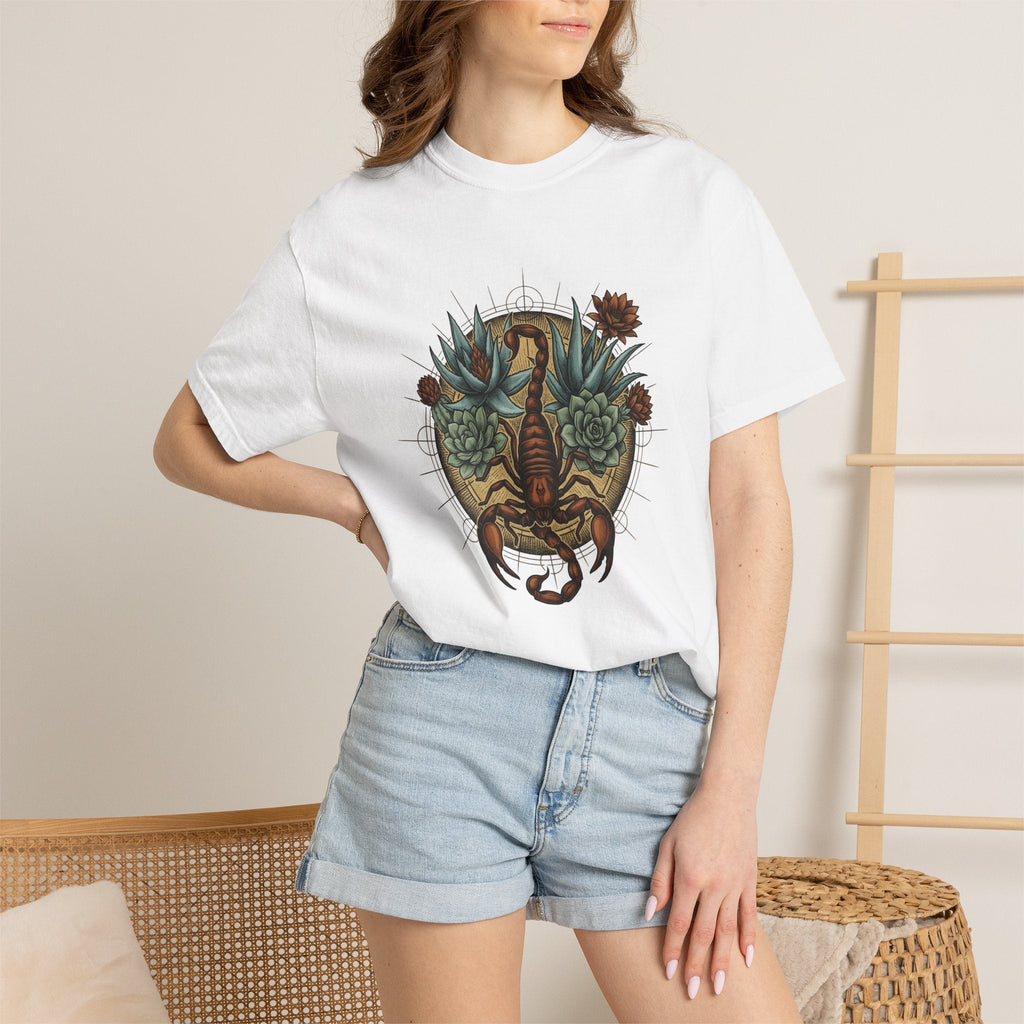 Scorpion Flower Shirt Boho Chic Horoscope Unisex Gift product image 6