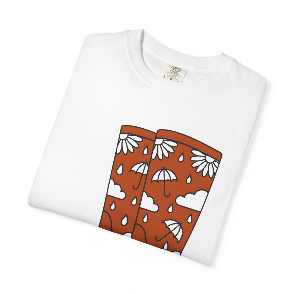 Rain Footwear Shirt Easter Nature Gift Women Fun Tee Boots product image 5