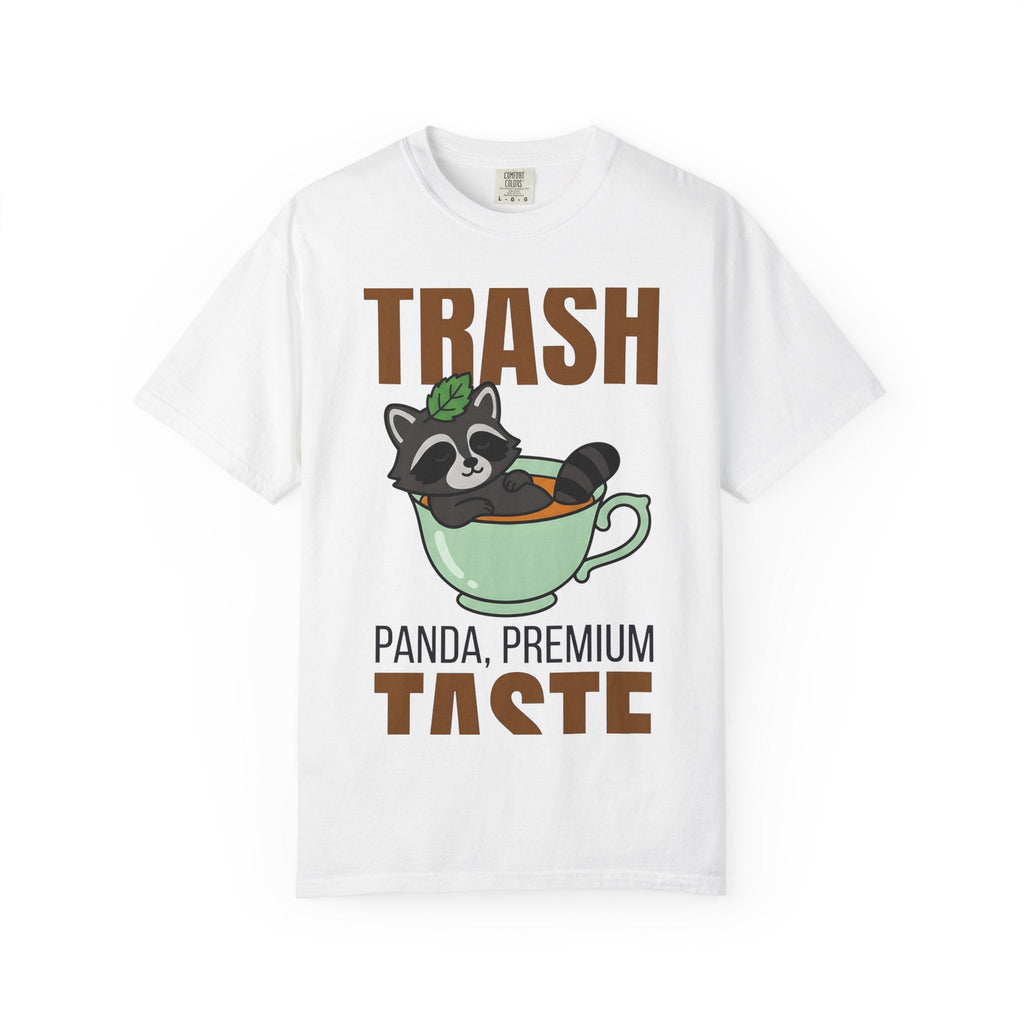 Raccoon Tea Cup Shirt Animals Cappuccino Unisex Gift Playful Tee Trash Panda