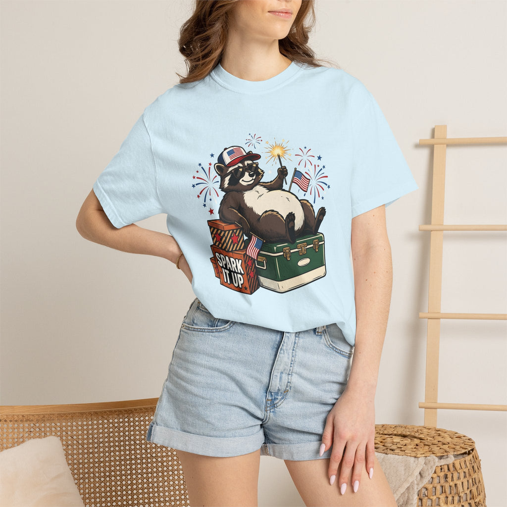 Raccoon Usa Shirt 4th Of July Wildlife Unisex Gift Comic product image 9
