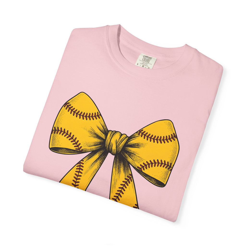 Softball Ribbon Bow Shirt Competition Gift Women Cartoon product image 11