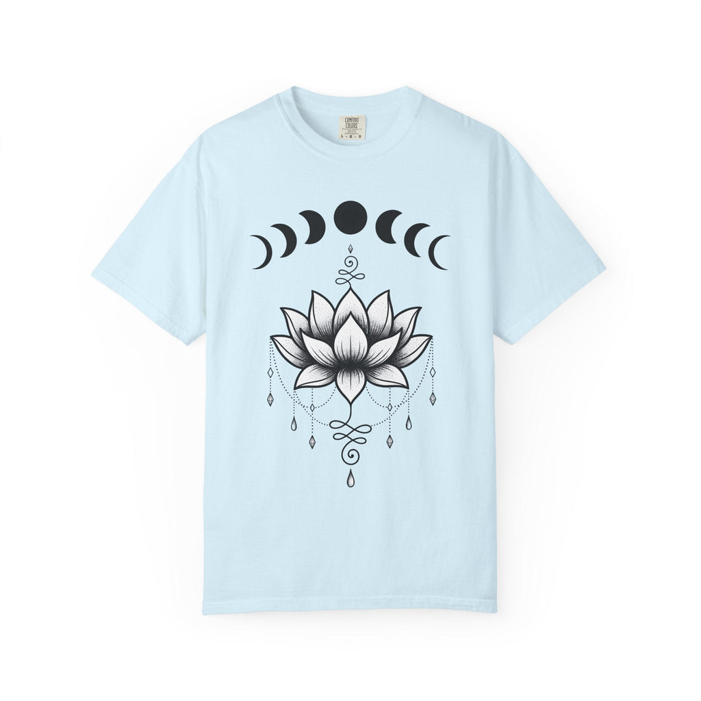 Lotus Flower Shirt Boho Chic Spiritual Unisex Gift Line Art product image 2