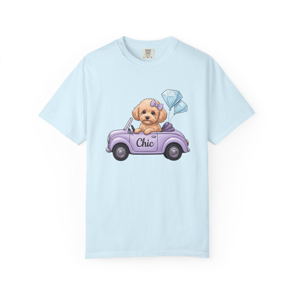 Poodle Automobile Shirt Dog Clothing Gift Women Sweet Tee product image 2