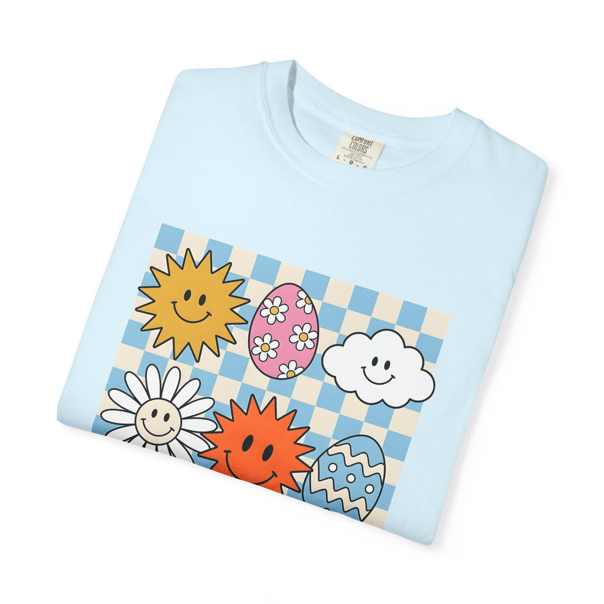 Smiley Faces Shirt Easter Spring Unisex Gift Cartoon Tee product image 8