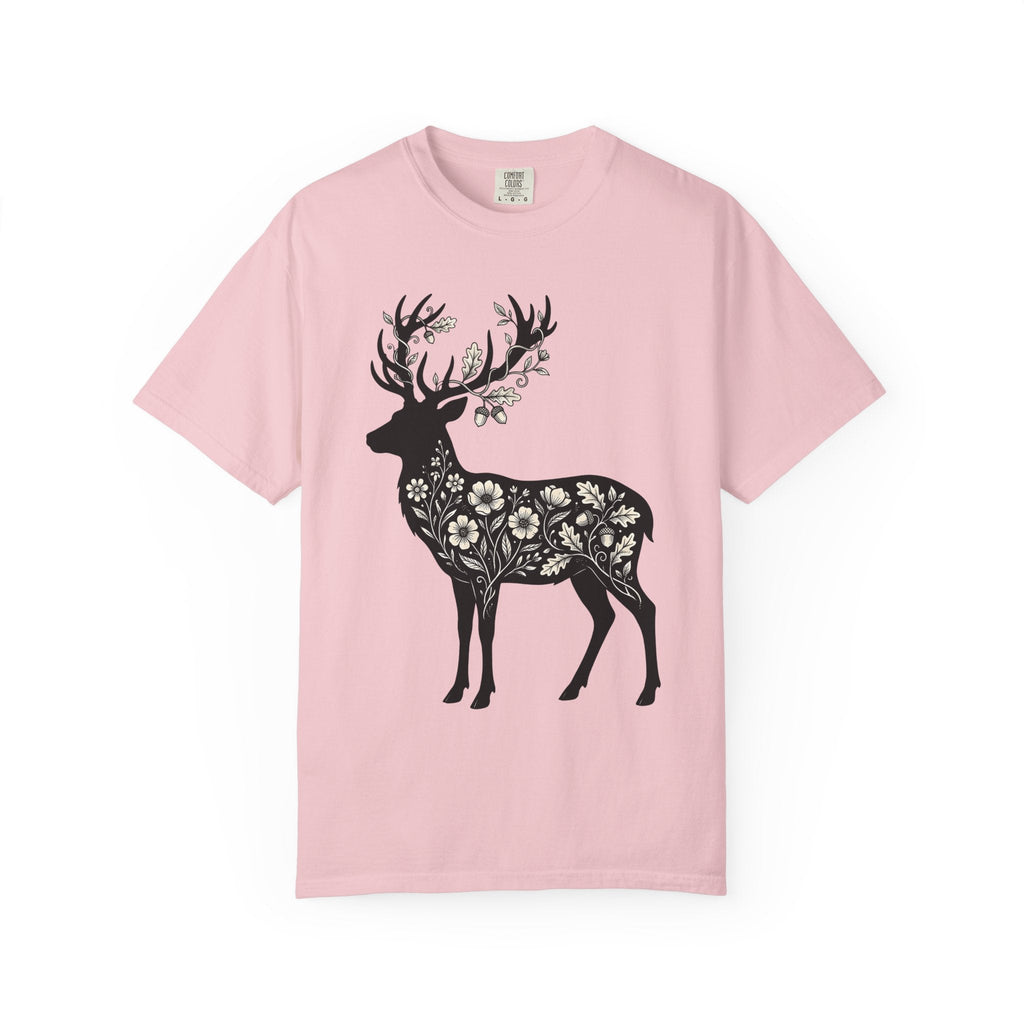 Deer Floral Shirt Animals & Flowers Nature Unisex Gift product image 3