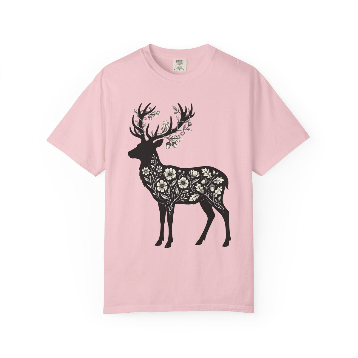Deer Floral Shirt Animals & Flowers Nature Unisex Gift product image 3