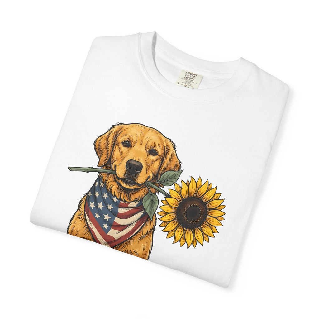 Golden Retriever Shirt Dog Patriotic Unisex Gift Vintage product image 5