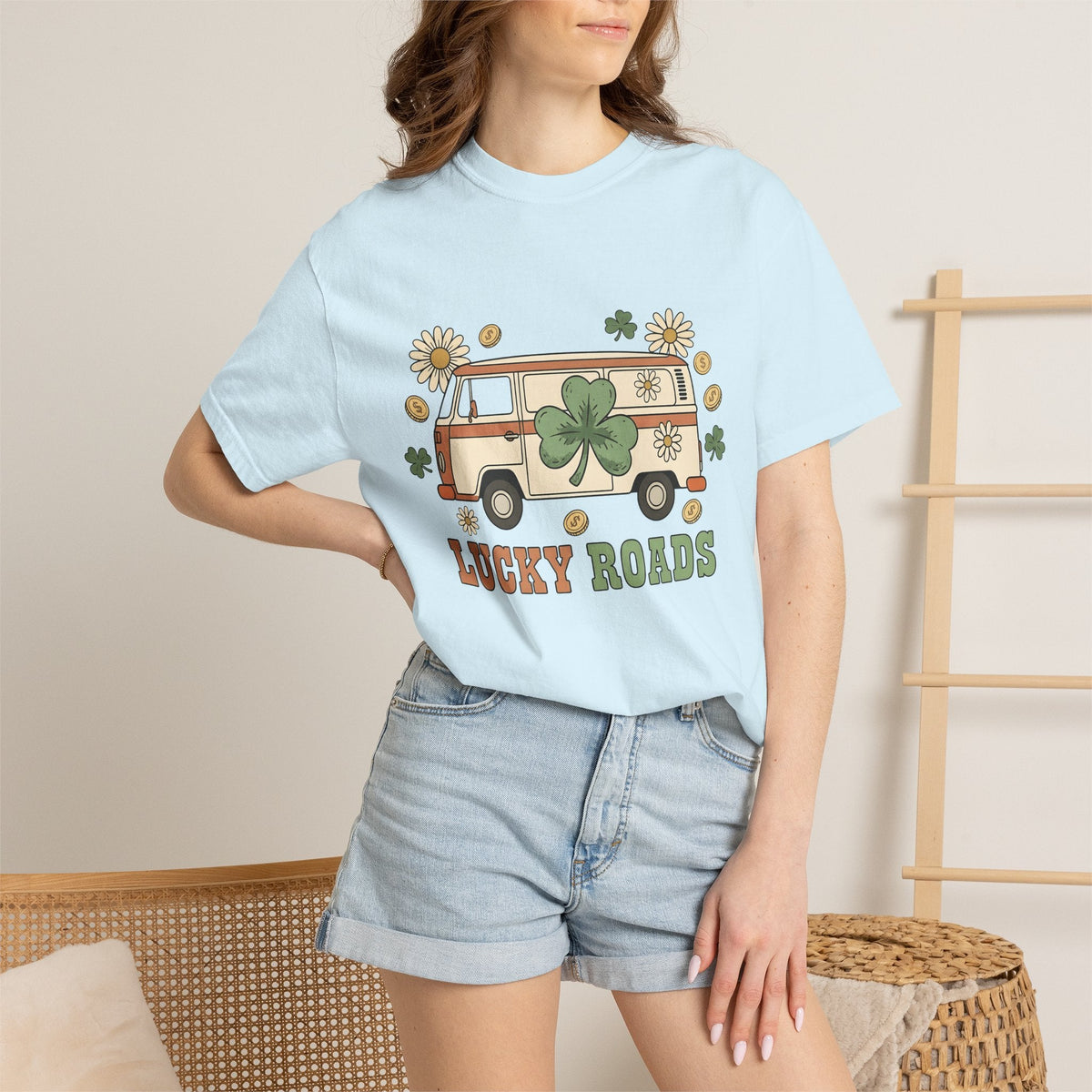 Camper Four Leaf Shirt St Patrick's Day Journey Unisex Gift product image 9