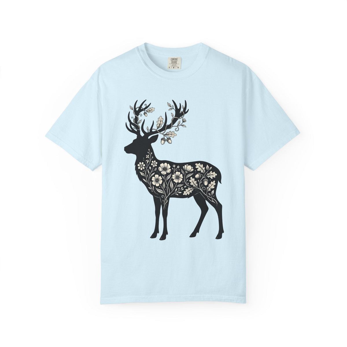 Deer Floral Shirt Animals & Flowers Nature Unisex Gift product image 2