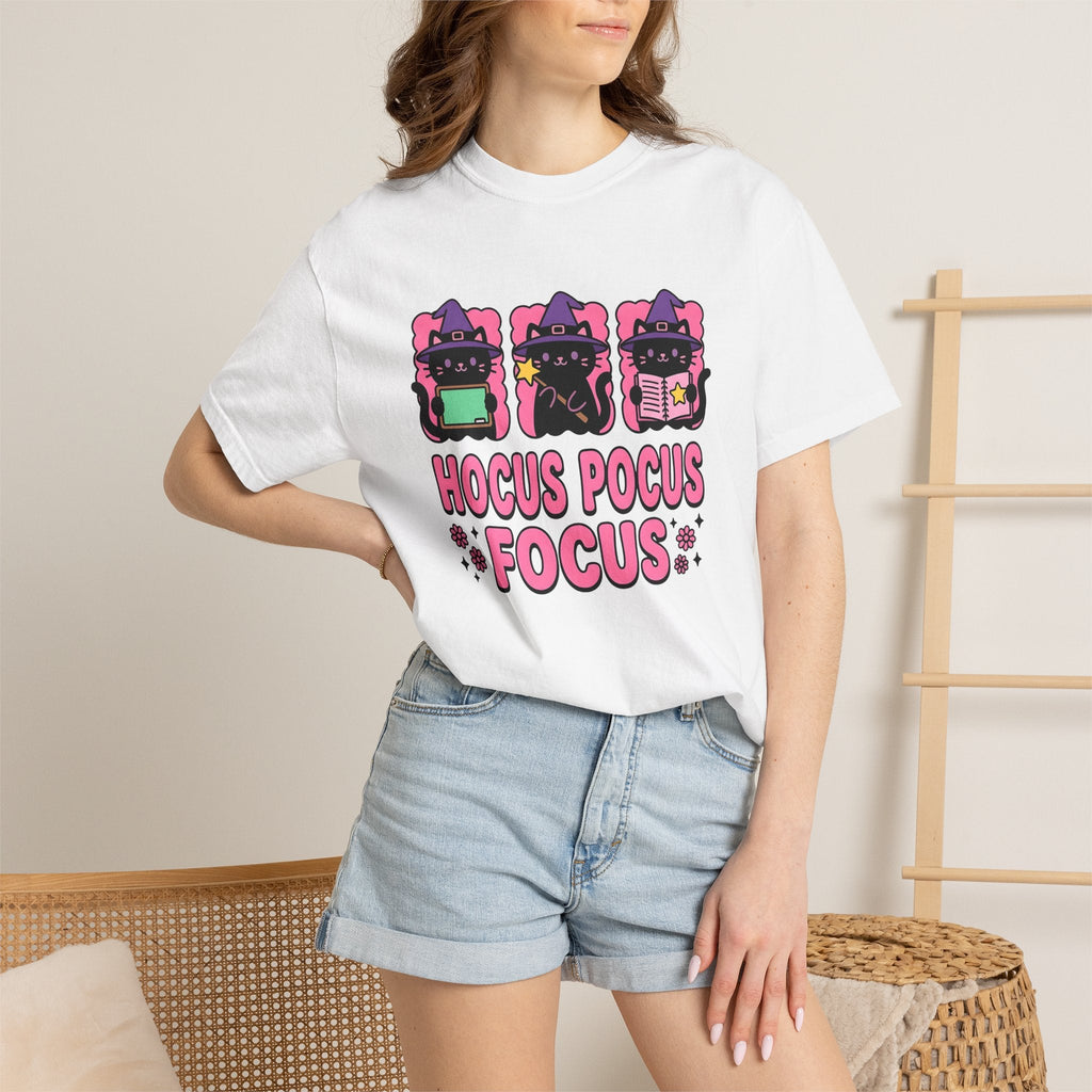 Witch Cat Shirt Teachers Halloween Gift for Women Kawaii product image 7