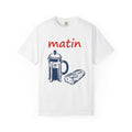 French Press Shirt Coffee Breakfast Unisex Gift Line Art product image 1