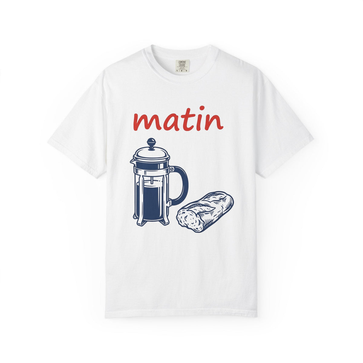 French Press Shirt Coffee Breakfast Unisex Gift Line Art product image 1