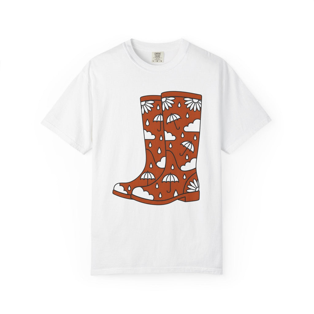 Rain Footwear Shirt Easter Nature Gift Women Fun Tee Boots product image 1