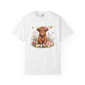 Highland Cattle Shirt Easter Rustic Unisex Gift Line Art product image 1
