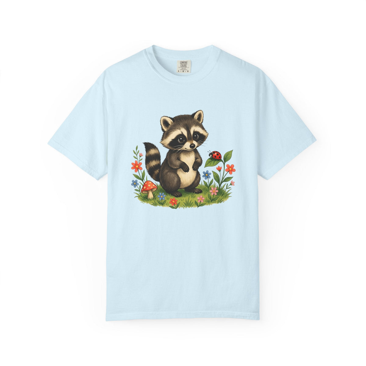Raccoon Art Shirt Animals Nature Gift Women Sweet Tee product image 2