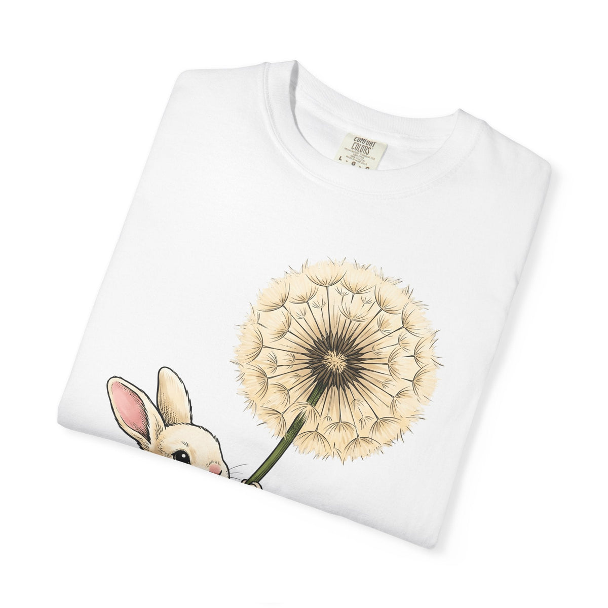 Bunny Dandelion Shirt Cute Animal Unisex Gift Whimsical Tee product image 5