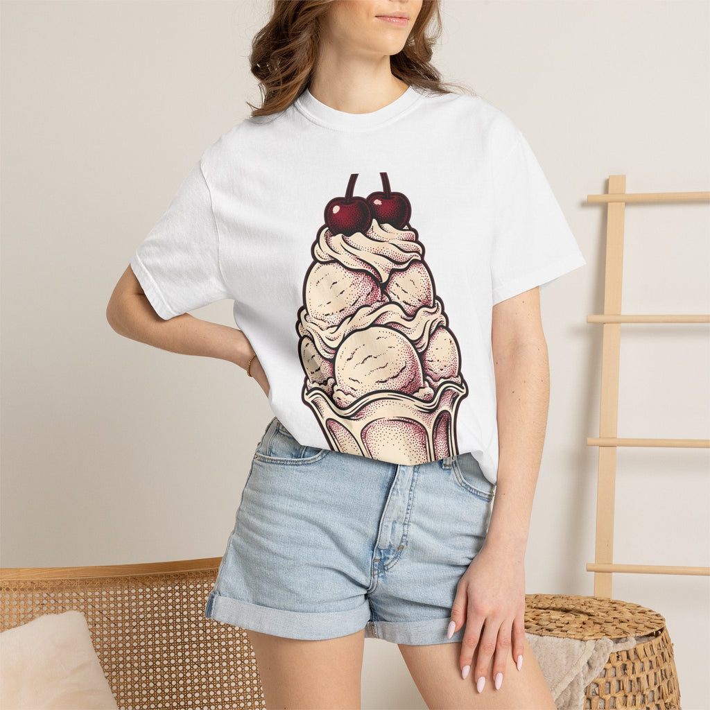 Ice Cream Cone Shirt St Valentines Day Sweets Gift Women product image 6