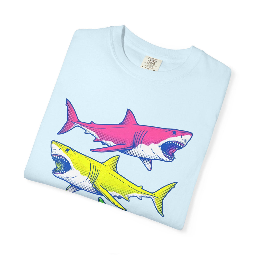 Bright Shark Shirt Ocean Sea Life Unisex Gift Comic Tee product image 8