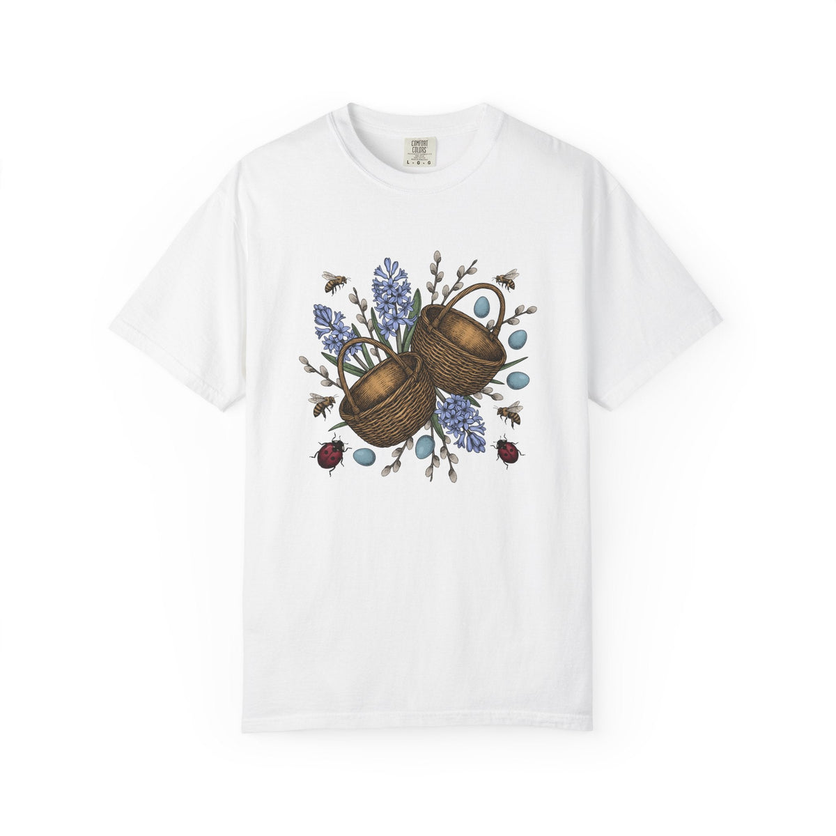 Rattan Basket Shirt Easter Plants Unisex Gift Flower Tee product image 1