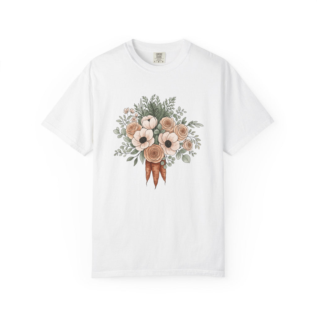 Carrot Flower Bouquet Shirt Easter Unisex Gift Painting Tee product image 1