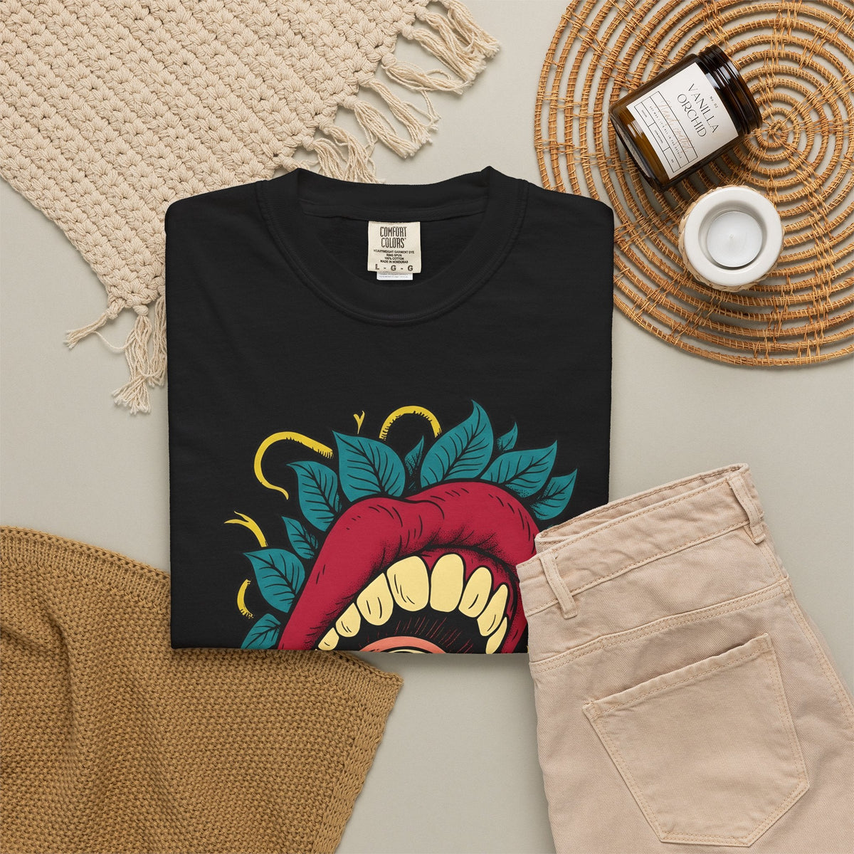 Surreal Mouth Eye Shirt Boho Chic Gothic Gift Women Tattoo product image 16