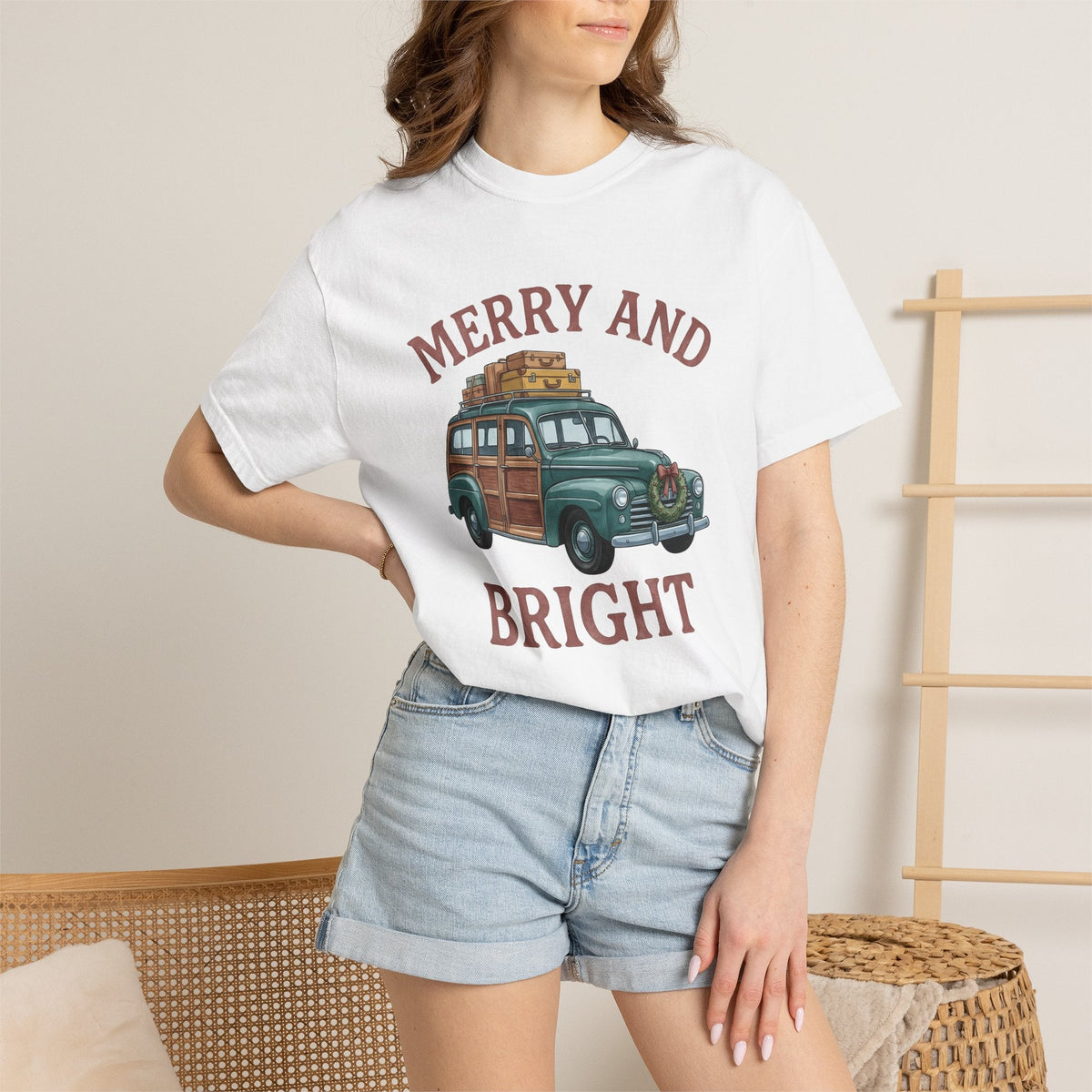 Antique Vehicle Shirt Christmas Winter Unisex Gift Line Art product image 6