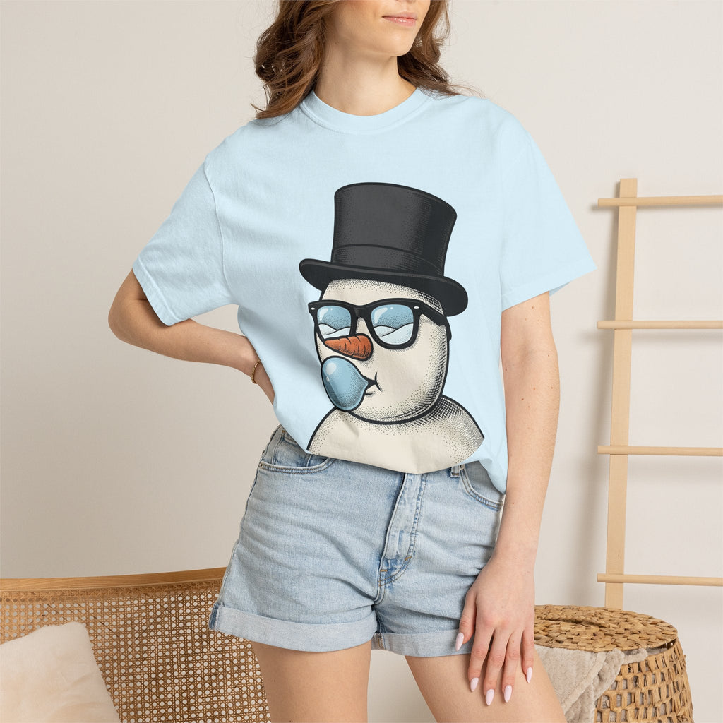 Snowman Art Shirt Christmas Festive Unisex Gift Caricature product image 9