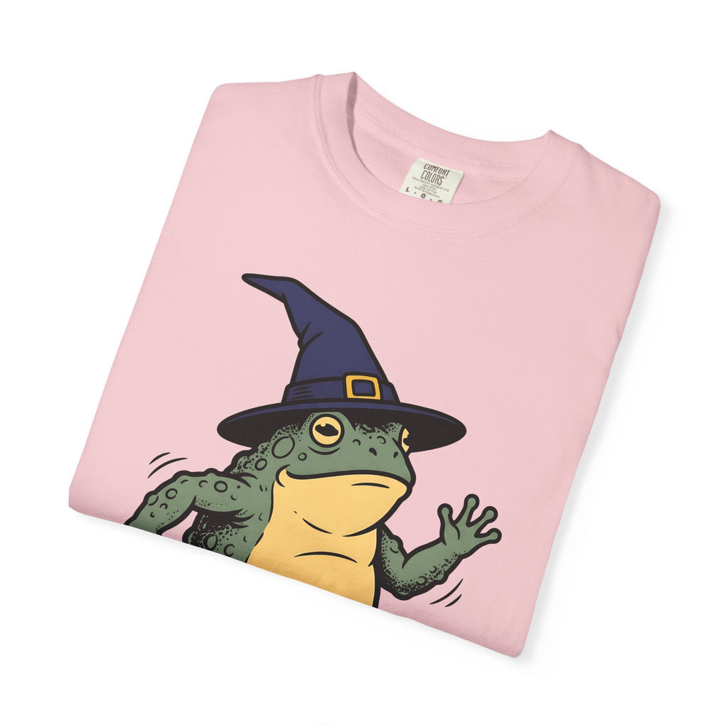 Amphibian Witch Hat Shirt Halloween Pet Unisex Gift Illustration Tee Toadstool
