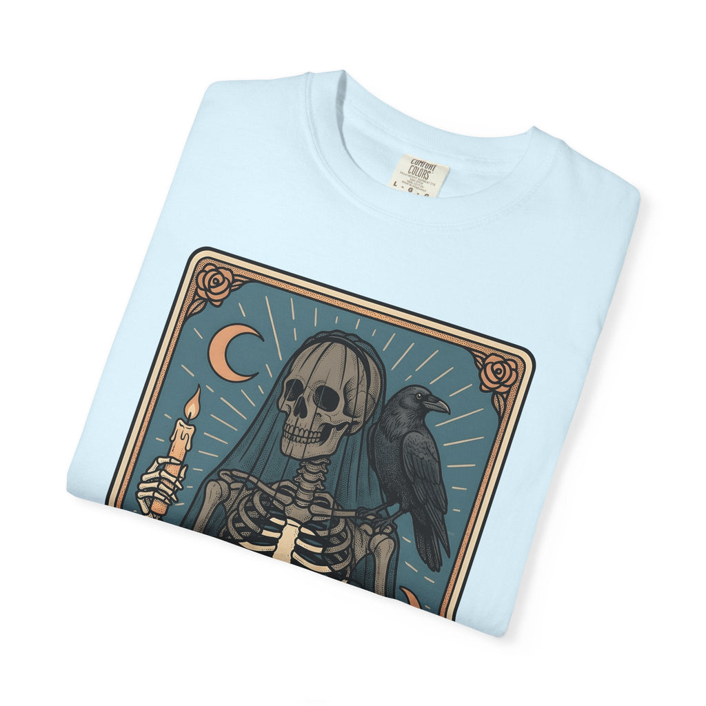 Skull Tarot Card Shirt Gothic Mysticism Unisex Gift Dark product image 9
