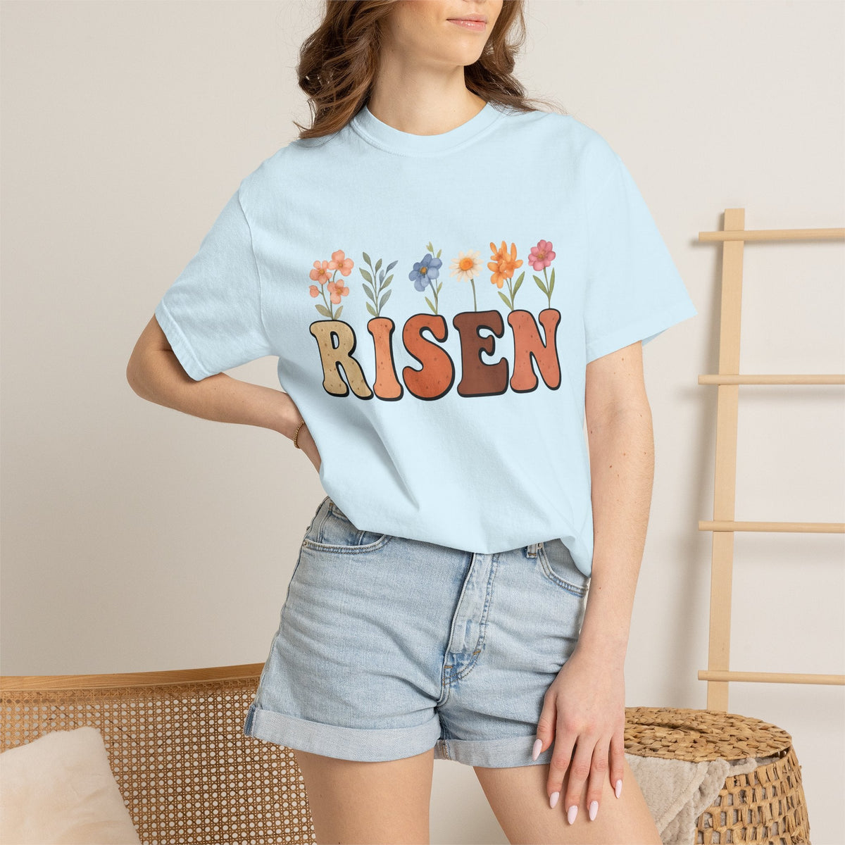 Floral Design Shirt Easter Belief Unisex Gift Painting Tee product image 9