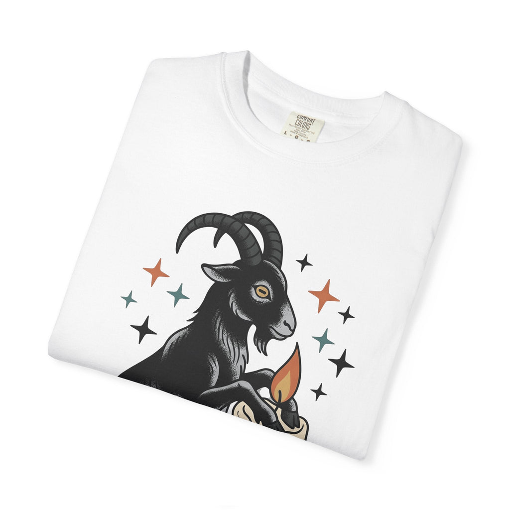 Goat Candle Shirt Boho Chic Gothic Unisex Gift Tattoo Tee product image 5