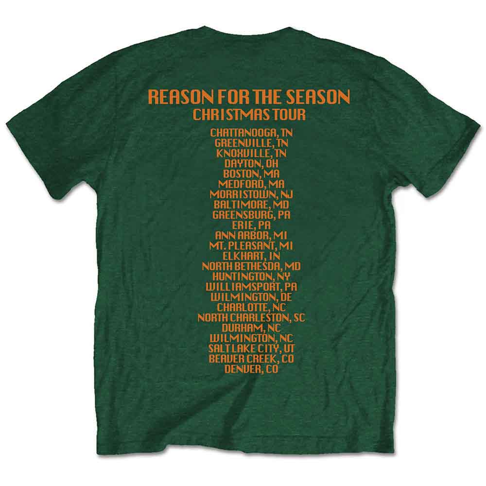 The Beach Boys Unisex T-Shirt: Xmas Album (Green) (Back product image 2