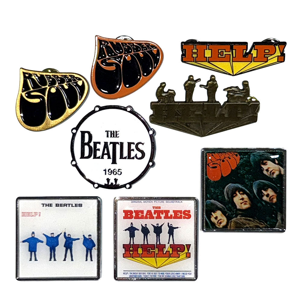 The Beatles 1965 Pin Badge Set