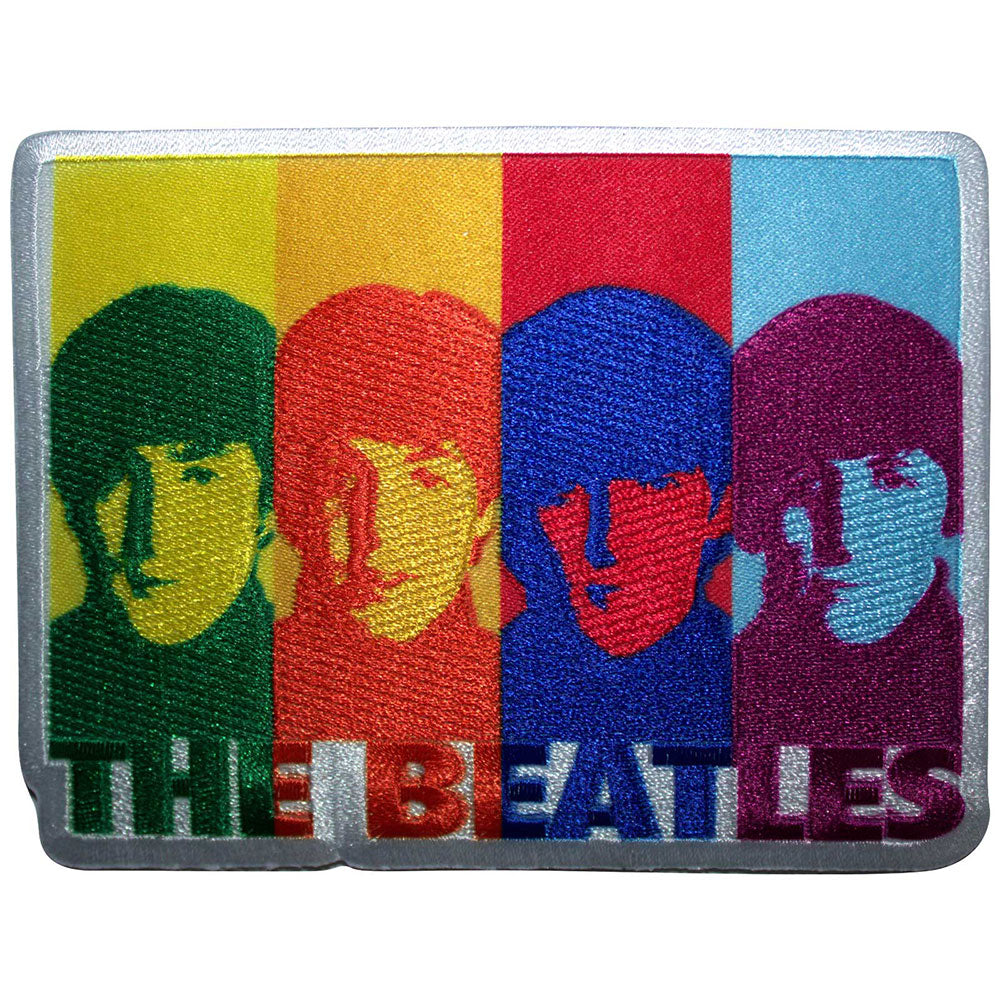 The Beatles Colour Head Shots Woven Patch